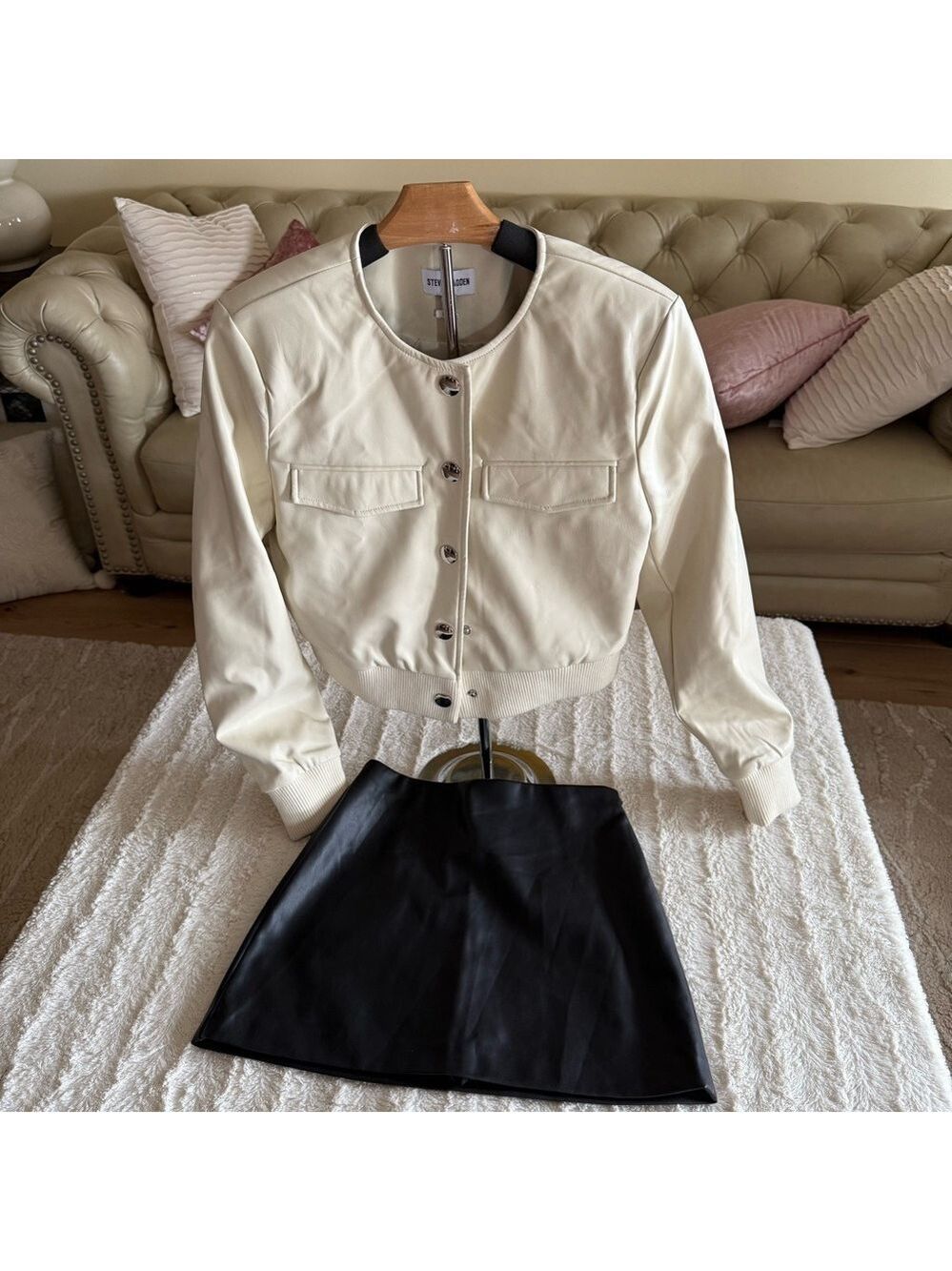 ⭐️Steve Madden Cream bomber Jacket - Picture 6 of 11